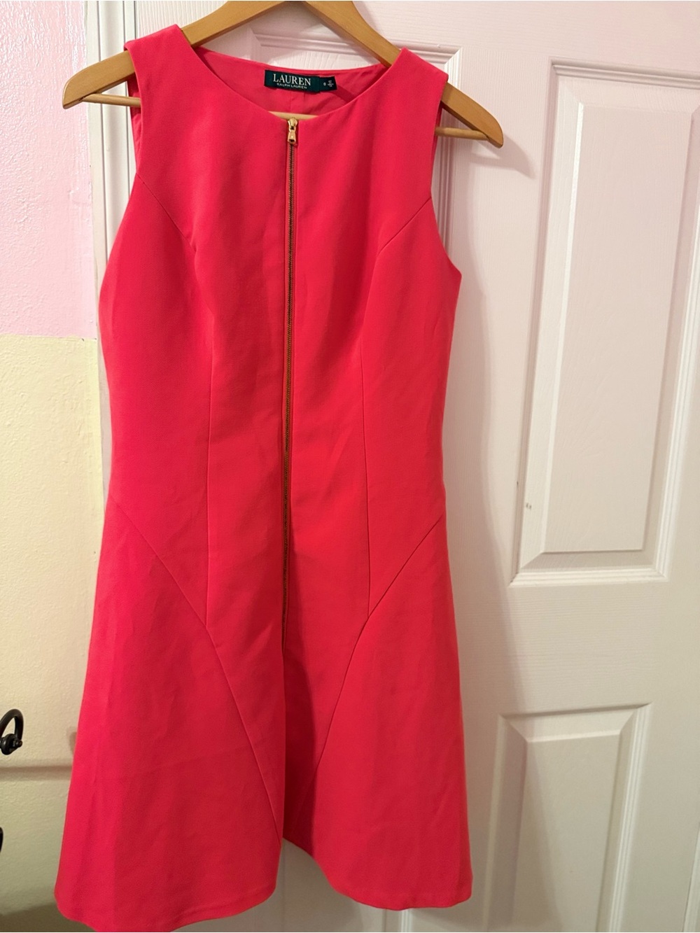 LAUREN Ralph Lauren Sleeveless Pink Fit & Flair Dress size 6